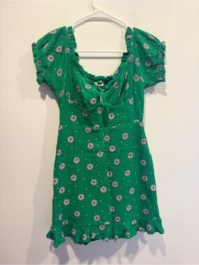 Entro Cotton Gauze Floral Mini Dress